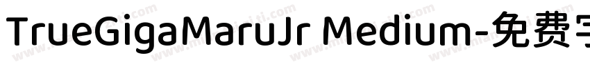 TrueGigaMaruJr Medium字体转换